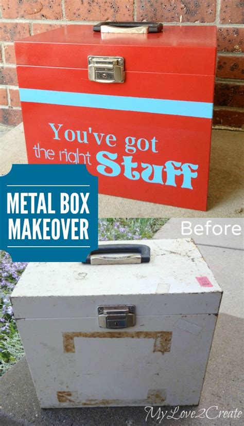 reuse metal boxes in the wall|metal box makeovers.